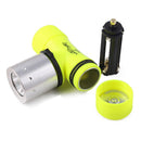 Diving Headlight Frontal Head Torch Lamp Light 18650 Battery Supported Charging