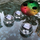 Pool Light Water Drift Lamp Colorful Round with Solar Panel Automatic Charging