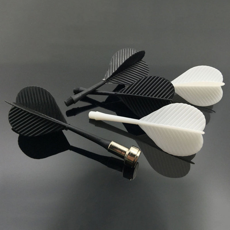 10pcs Magnetic Bullseye Target Game Plastic Flat Tips Darts Double Sided Dart