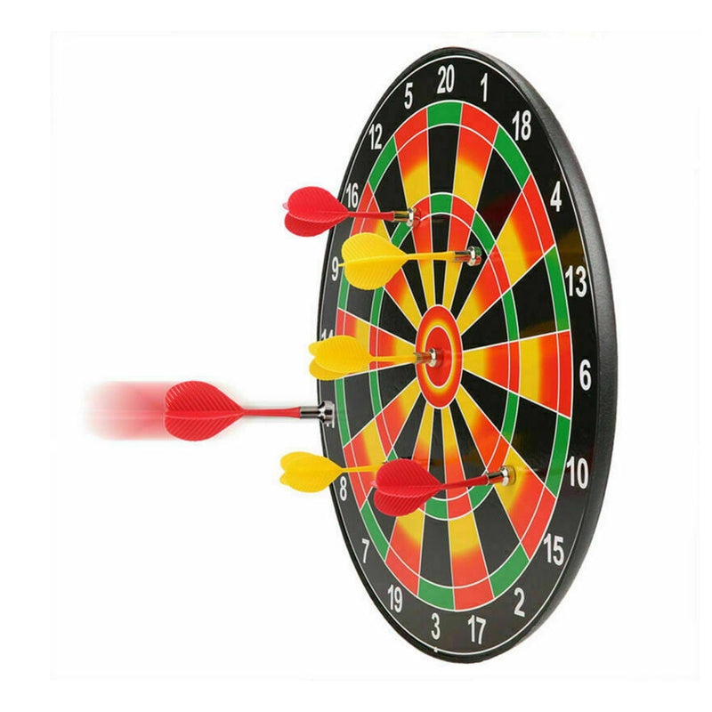 10pcs Magnetic Bullseye Target Game Plastic Flat Tips Darts Double Sided Dart