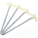 4x Outdoor Camping Tent Pegs Stainless Steel Luminous Screws Ground Standing Kit