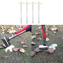 4x Outdoor Camping Tent Pegs Stainless Steel Luminous Screws Ground Standing Kit