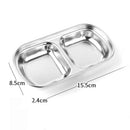 2*Lattice Soy Sauce Dish Divided Serving Dish Vinegar Sauce Dish Plate Tray