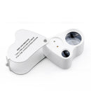 Magnifying Glass Loupe Jewelry Illuminated Detecting 30X Ring-Light Foldable