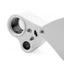 Magnifying Glass Loupe Jewelry Illuminated Detecting 30X Ring-Light Foldable