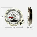 Keychain Zinc Alloy Compass Mini Portable Outdoor Direction Indicator