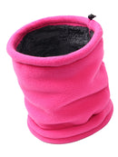 One Size Fits All Neck Scarf Winter Head Protective Warm Fleece Hat