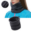 2 in 1 Hat and Scarf Multi-function Fleece Hat Winter Warm Scarf Windproof
