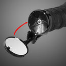 Bike Handle Bar End Mirror Bicycle Rearview Grip Mirror Adjustable Reflector