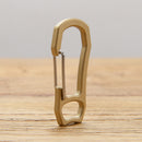 Keychain Buckle Gear Locking-Carabiner Spring Brass Climbing Camping-Tool