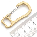 Keychain Buckle Gear Locking-Carabiner Spring Brass Climbing Camping-Tool