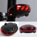Bicycle-Light Bike Battery-Style Tail-Safety-Warning Rear Mini LED Mountain Bike