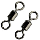 100x Ball Bearing Swivels Double Round Split Fishing Connectors Stainless 1-12#