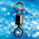 100x Ball Bearing Swivels Double Round Split Fishing Connectors Stainless 1-12#