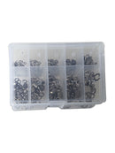 100x Ball Bearing Swivels Double Round Split Fishing Connectors Stainless 1-12#