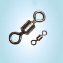 100x Ball Bearing Swivels Double Round Split Fishing Connectors Stainless 1-12#