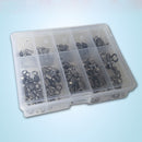 100x Ball Bearing Swivels Double Round Split Fishing Connectors Stainless 1-12#