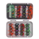 32Pcs Flies Fly Fishing Lures Kit Flies Set Floating Flies Hooks Attractive Gift