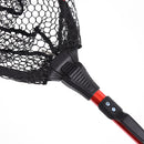 Folding Handle Fishing Landing Net 3 Section Extending Pole Aluminum Handle