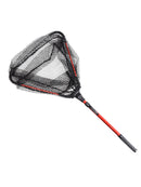 Folding Handle Fishing Landing Net 3 Section Extending Pole Aluminum Handle