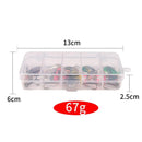 10Pcs/box New Simulation Fishing Bait Rotating Metal Sequins Hook Nice Tools