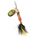 10Pcs/box New Simulation Fishing Bait Rotating Metal Sequins Hook Nice Tools
