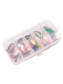 10Pcs/box New Simulation Fishing Bait Rotating Metal Sequins Hook Nice Tools