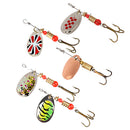 10Pcs/box New Simulation Fishing Bait Rotating Metal Sequins Hook Nice Tools
