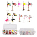 10Pcs/box New Simulation Fishing Bait Rotating Metal Sequins Hook Nice Tools