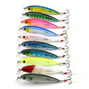 10pcs Fishing Lures Crankbaits Hook Baits Tackle Crank Fishing High Quality