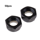 50 Pieces Skateboard Longboard Trucks Wheels Replacement Axle Nuts Hardware