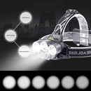 Waterproof Outdoor Head Torch Adjustable LED Lights Super Bright Fishing Lights