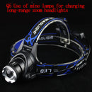 T6 LED Head lamp Head Light Torch Zoomable 18650 Battery Fishing Flashlight