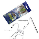 2 PCS Fishing Fish Skin 5-Hook Rig Lures Baits Luminous Hooks Practical