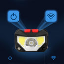 6 Modes USB Rechargeable COB LED Headlamp Headlight Head Light Torch Flashlight