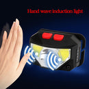 6 Modes USB Rechargeable COB LED Headlamp Headlight Head Light Torch Flashlight