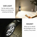 900LM COB+T6 LED Flashlight USB Rechargeable 3/4 Modes Tail Magnet Torch Light