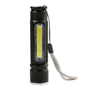 900LM COB+T6 LED Flashlight USB Rechargeable 3/4 Modes Tail Magnet Torch Light