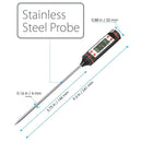 2 Meat Thermometer Digital BBQ Grill Kitchen Food Instant Read Probe Cooking Ste