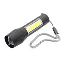 Outdoor Hunting High Power LED Flashlight Telescopic Zoom USB Charging
