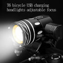 Waterproof LED Bike Bicycle Light USB Rechargeable Headlight