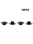 10x Bicycle Headset Cover Screw Cap Fixed Gear Road Bike M6 Screw Cap Black