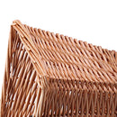Bicycle Wicker Basket Brown Straps Lightweight Bike Cycling Basket For Camping