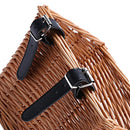 Bicycle Basket Kids,Bicycles Cane Woven Rectangular Basket with Leather Straps
