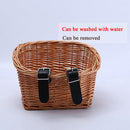 Bike-Basket Bicycle-Storage Wicker Front-Handlebar Durable Cargo Craftsmanship