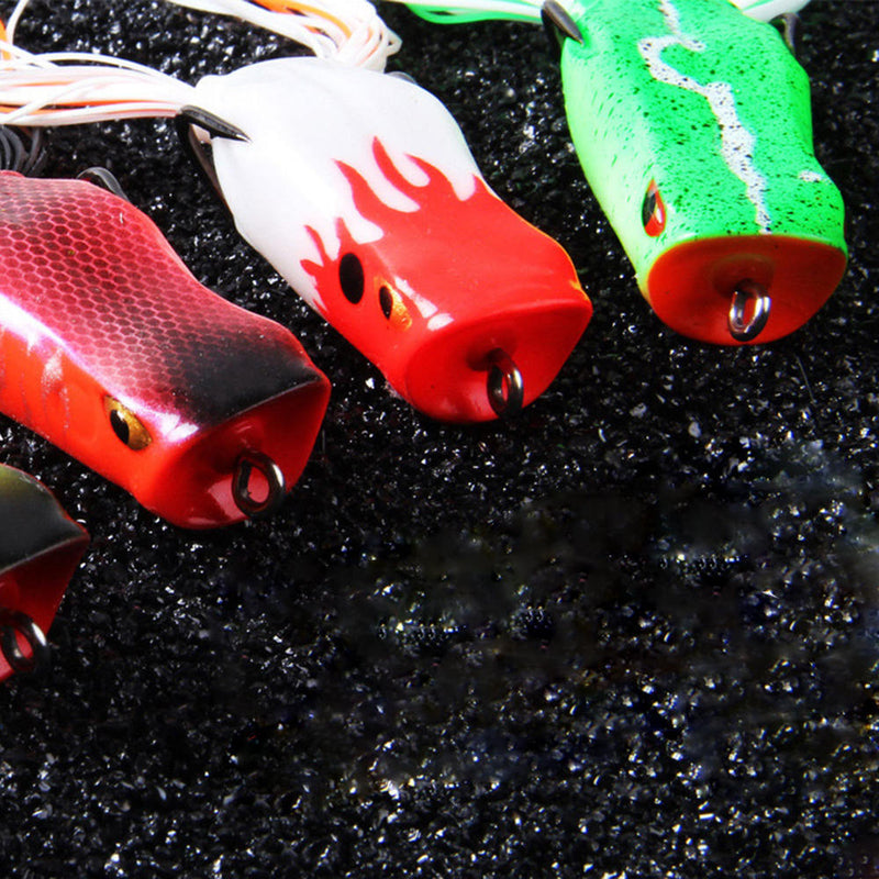 1 x Bionic Frog Double Hook Thunder Frog Blackfish Special Kill Lure Bait Suit