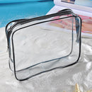 Transparent Makeup Bag Cosmetic Travel Toiletry Storage Pvc Zipper Bag Portable