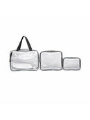 Transparent PVC Zipper Makeup Cosmetic Pouch Bag Travel Toiletry  elsd