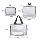 Transparent PVC Zipper Makeup Cosmetic Pouch Bag Travel Toiletry Storage-Case