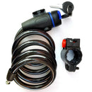 Universal Push Bike Anti Theft Bicycle Lock Security Stainless Steel Cable Coil